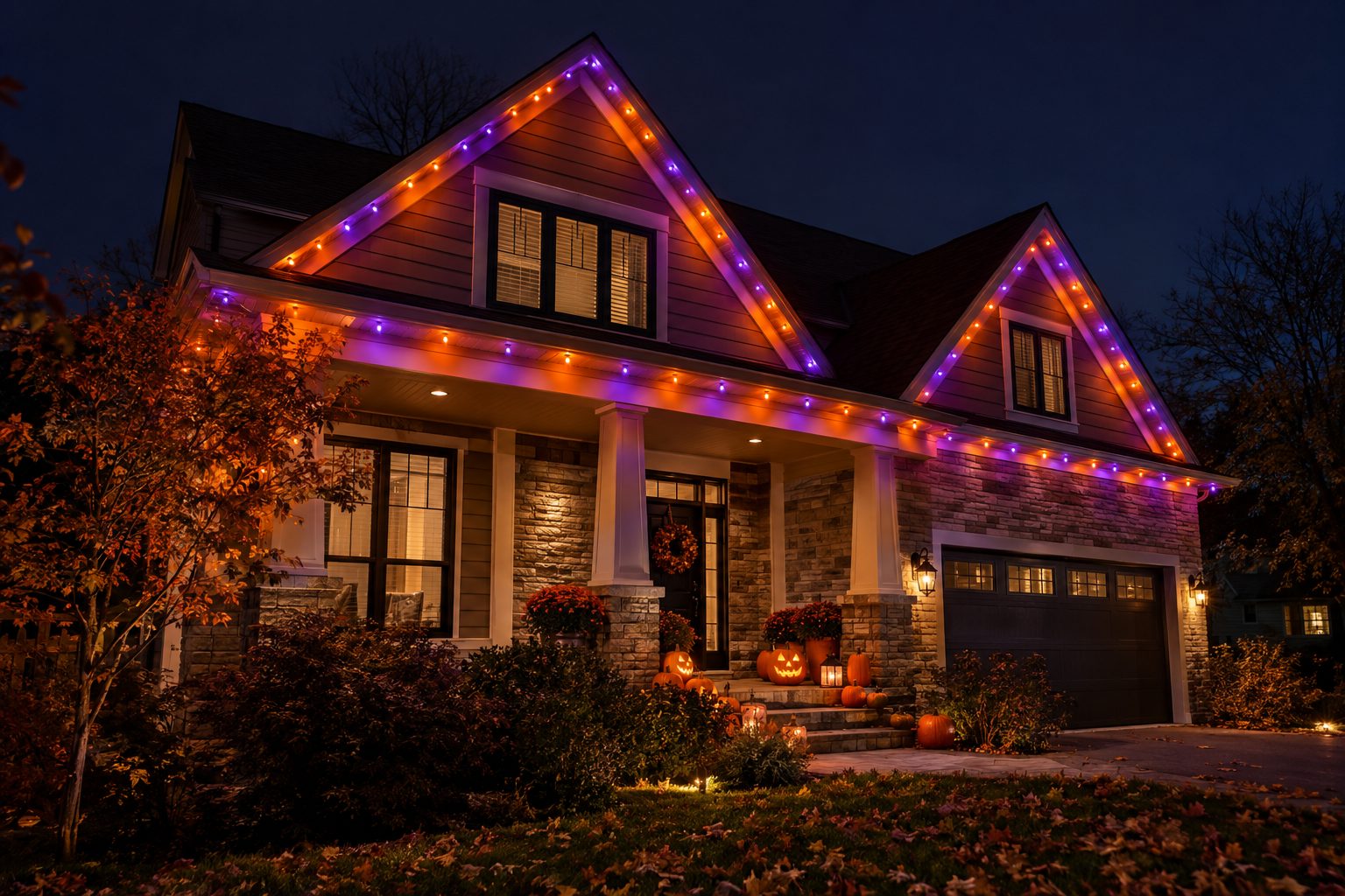 Halloween orange & purple