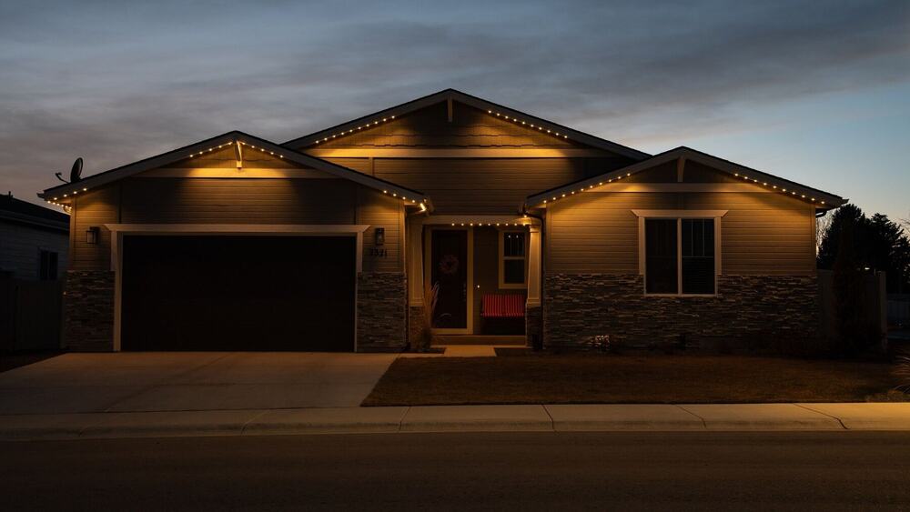 Ranch home in soft white