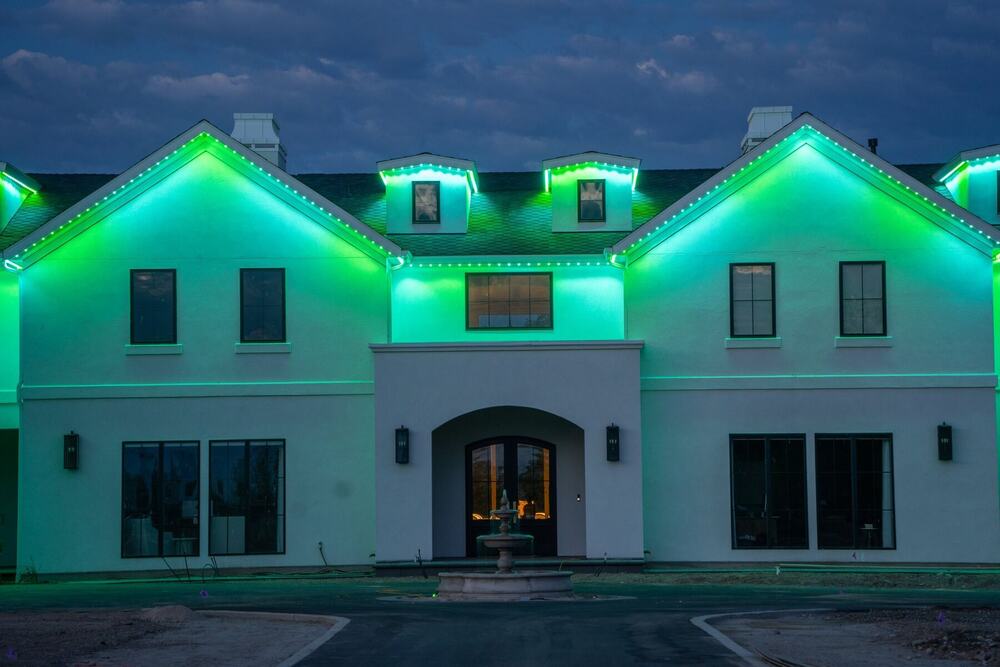 Green on a modern home
